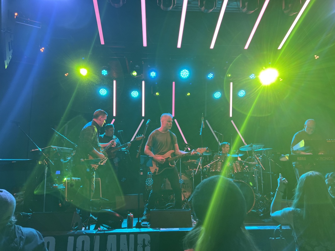 The band onstage at Park City, Dec. 2, 2022; photo by Victoria Menard