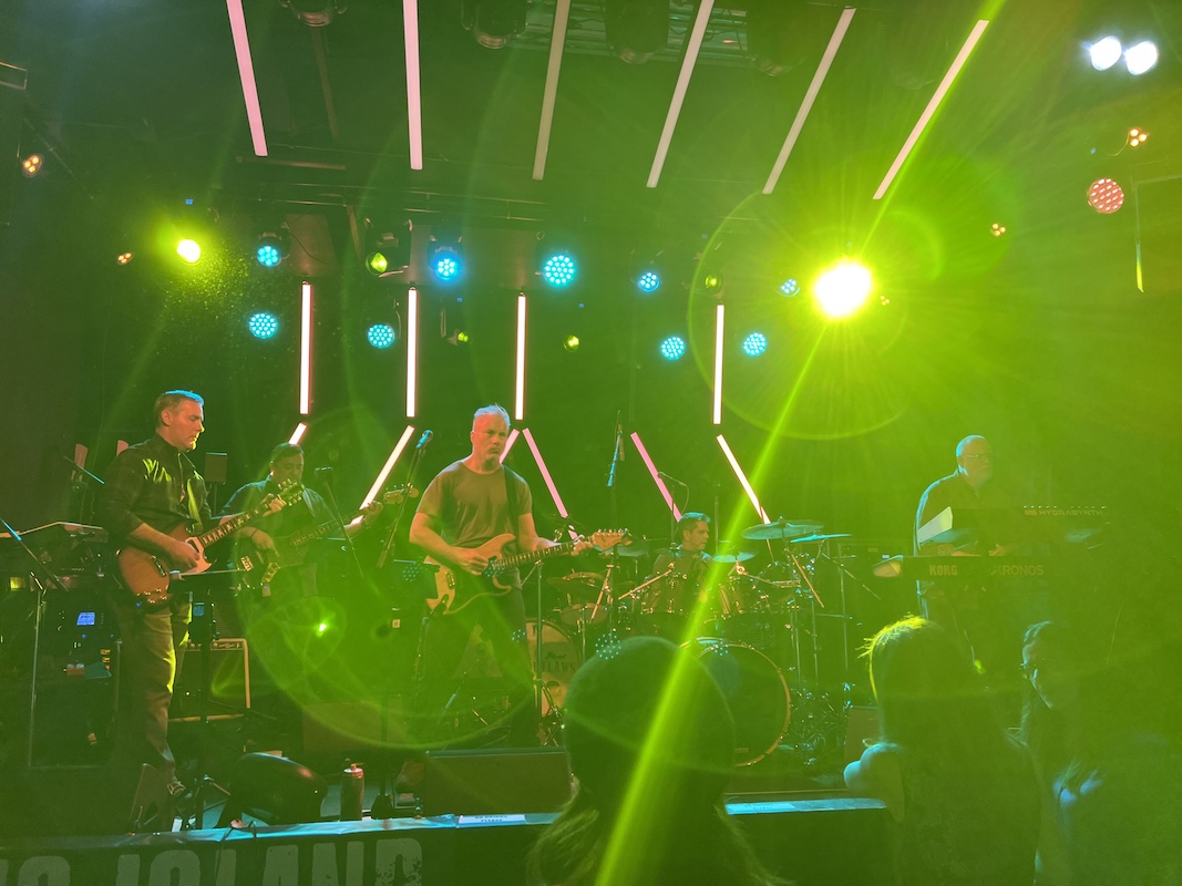 The band onstage at Park City, Dec. 2, 2022; photo by Victoria Menard