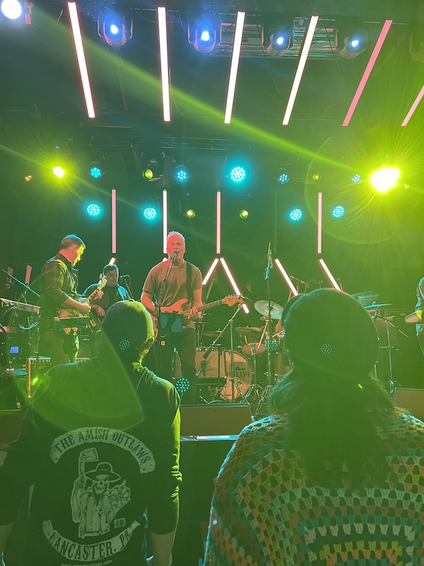 The band onstage at Park City, Dec. 2, 2022; photo by Victoria Menard