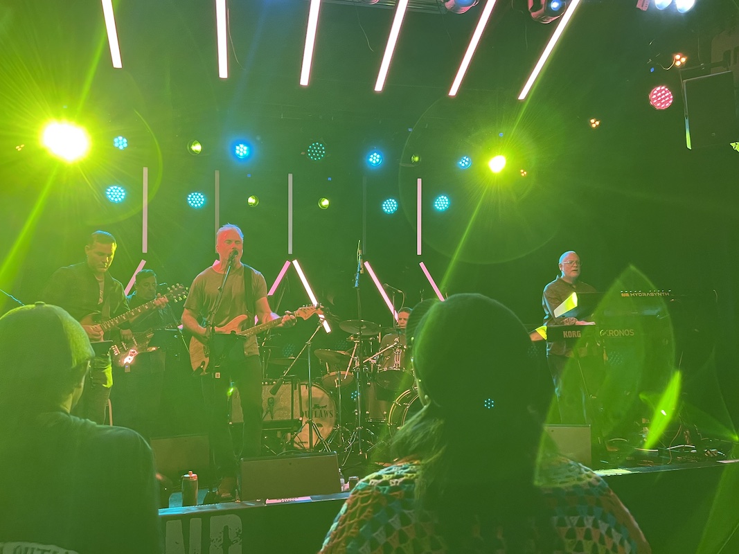 The band onstage at Park City, Dec. 2, 2022; photo by Victoria Menard