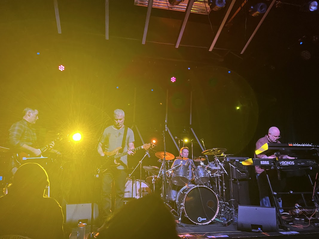 The band onstage at Park City, Dec. 2, 2022; photo by Victoria Menard