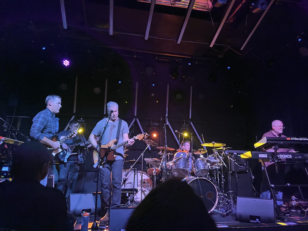 The band onstage at Park City, Dec. 2, 2022; photo by Victoria Menard