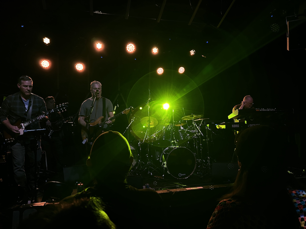The band onstage at Park City, Dec. 2, 2022; photo by Victoria Menard