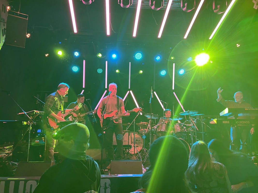 The band onstage at Park City, Dec. 2, 2022; photo by Victoria Menard